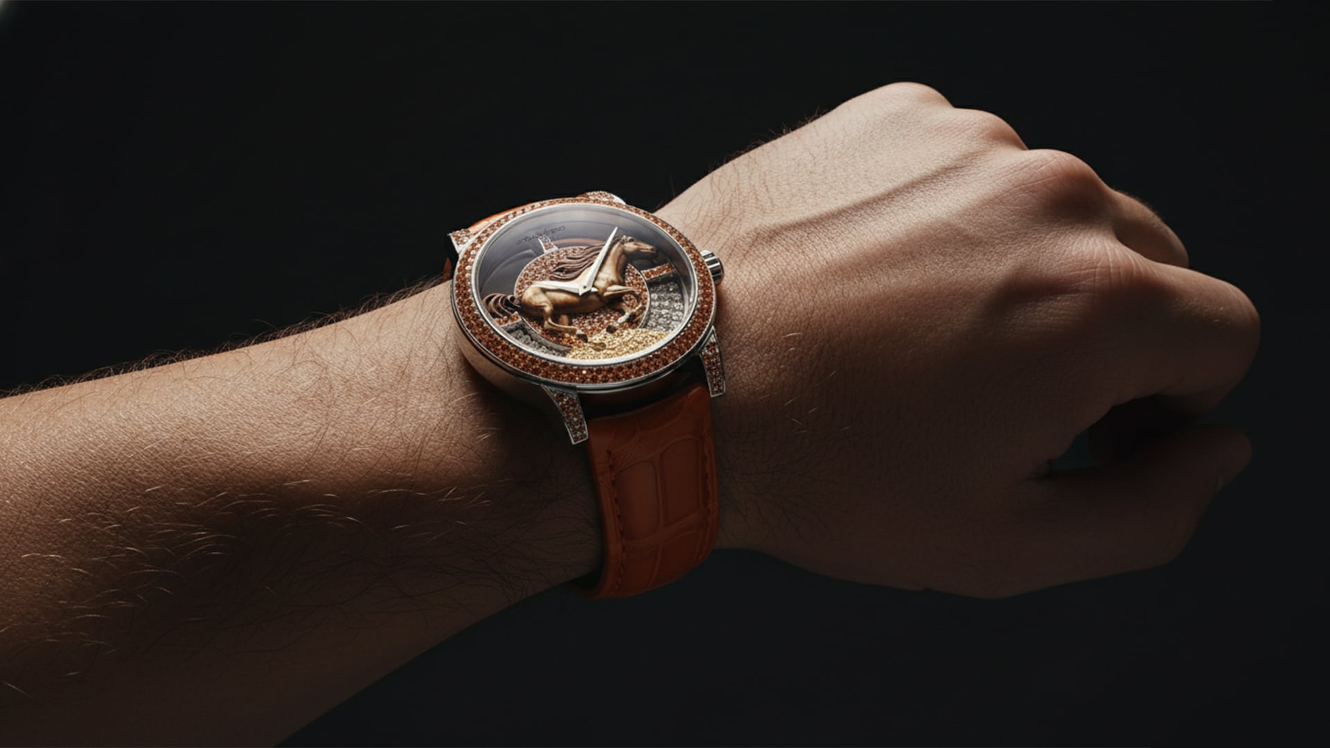 Magic Moon Fire Horse Luxury Watch Sarcar