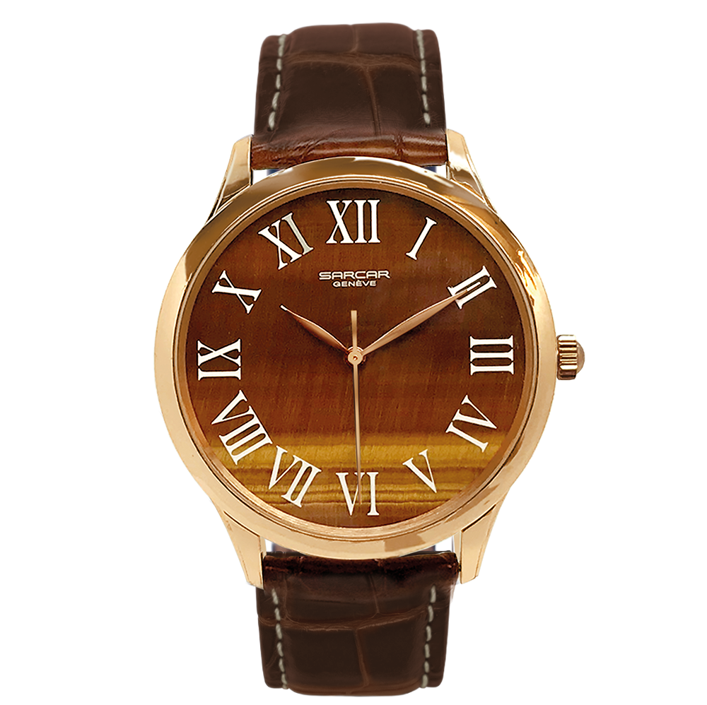 Les Executives Tiger eye Sarcar Swisse Luxury Watch