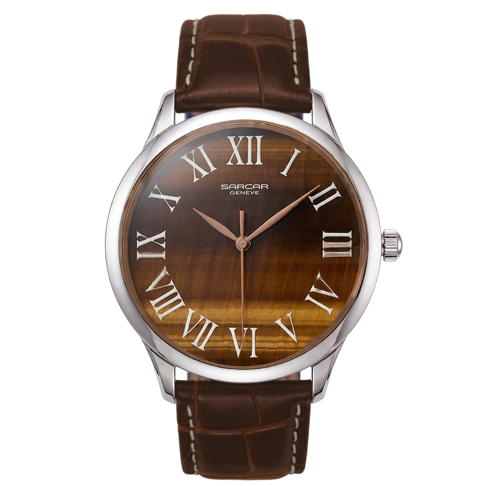 Les Executives Tiger eye Sarcar Swisse Luxury Watch